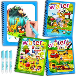 Magic Water Zeichen buch Water Painting & Color ing Wasser Zeichen buch Mit 1 Magic Pen Kinderspiel zeug malen Lernspiel zeug