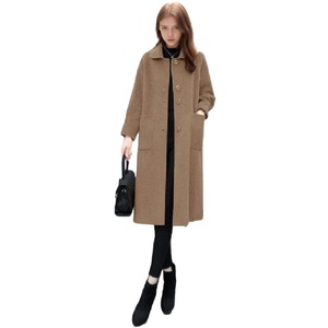 Ventes directes, manteau pour femme à manches longues, couleur unie, hiver, mode - Product Image 1