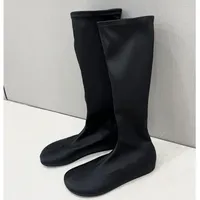 Bottes hautes pour femmes en PU souple, style punk, à enfiler, avec rehaussement de hauteur, collection automne-hiver