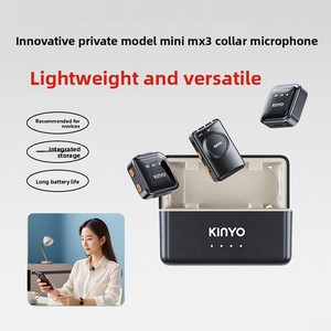 Microphone cravate dynamique sans fil à directivité cardioïde MX3 OEM d'usine - Léger, connecteur <span class=keywords><strong>iPhone</strong></span>, fréquence 20Hz-20kHz - Product Image 5