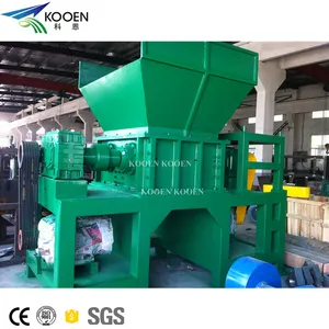 hot selling industrial plastic shredder/waste textile shredder machine for shredding fabric/ hydraulic hose shredder