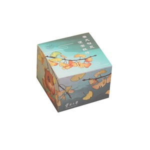 Benutzer definierte Großhandel Super farbiges Papier 3x3 Notizblock Haft notizen Kreative selbst klebende Stick Notiz blöcke Büro Schule Briefpapier - Product Image 1