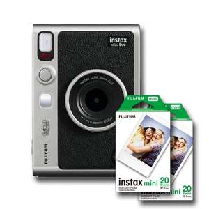 Appareil photo instantané hybride Fujifilm <span class=keywords><strong>Instax</strong></span> <span class=keywords><strong>Mini</strong></span> <span class=keywords><strong>Evo</strong></span> Cinema avec viseur, poignée, sangle de transport, album, trépied et carte mémoire 32 Go - Product Image 2