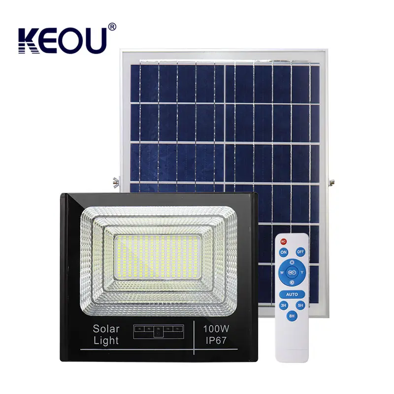 KEOU Household Small Ip67 Wasserdicht 100 Watt Flutlicht LED Aluminium Solarzellen licht 80 LED Flutlicht mit Ul-Zertifikat