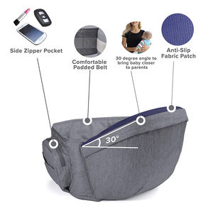 Sıcak satış BSCI fabrika bebek koltuk taşıyıcı ile cep çapraz asılı dışkı bebek taşıyıcı bel kemeri çocuk kalça koltuk - Product Image 2