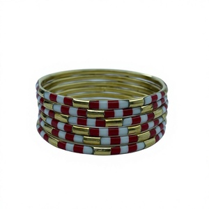 Vintage Brass and <b>Resin</b> Gold Plated Cuff Bangle Bracelet with <b>Resin</b> Handmade Ethnic Wedding Jewelry for Unisex - Product Image 3