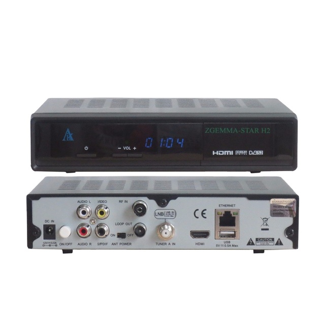 Satellite Tv Receiver Zgemma Star H2 Dvb s2 Dvb T2 iptv Streaming Server Enigma2 Tv Receiver