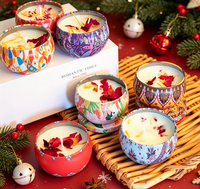Bougie pilier parfumée Lindie pour les chambres, les cuisines, les salons ; Savon de fête pour éliminer les odeurs - Diwali, Noël, Pâques