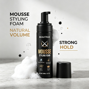 <span class=keywords><strong>Mousse</strong></span> <span class=keywords><strong>coiffante</strong></span> pour hommes à tenue ferme, contrôle des frisottis, volume naturel et fini sans effet gommé – Offre spéciale - Product Image 2