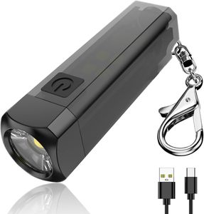 Linterna LED de aluminio portátil recargable con imán potente para exteriores, ideal para camping, llavero y EDC, venta al por mayor - Product Image 1