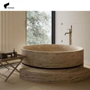 Tostone עתיק כסף טרוורטין טרבס לבן ללא מעמד לווילה ופינות חוץ - Product Image 3