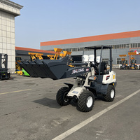 Nouvelle livraison gratuite Petite chargeuse-pelleteuse électrique 800 kg à batterie 4x4 avec pelle frontale, mini-dumper et chargeuse sur roues avec boîte de vitesses