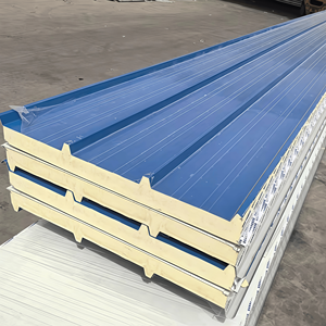 แผ่นฉนวนกันความร้อนโพลียูรีเทน <span class=keywords><strong>PU</strong></span> สำหรับหลังคาและผนังหนา 50 มม. แผ่นอลูมิเนียมคอมโพสิตสำหรับอาคารโครงสร้างเห<span class=keywords><strong>ล</strong></span>็ก - Product Image 3