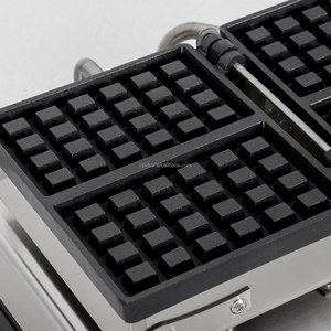 Waffle cuadrado de acero inoxidable comercial de 2 rebanadas, antiadherente, Industrial, diseño belga, Control de temperatura y tiempo para nuevo - Product Image 4