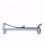 Lit de Pilates Reformer INIKO, entraînement, construction en acier laminé à froid, couleur blanche, modèle R001A, pratique du yoga, musculation