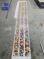 Carreaux de mosaïque en céramique rose doux faits à la main pour villas et murs de centres commerciaux modernes Wabi-Sabi - Fabricant artisanal de carreaux sur mesure OEM