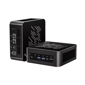 Nouveau Mini PC Gaming IA 2026 AMD Ryzen 7 HX 370 D12 <span class=keywords><strong>Pro</strong></span> 16 cœurs 2x2.5G LAN 2xNVMe Windows 11 WiFi 6E AMD Radeon DDR5 RAM - Product Image 1