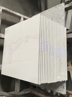 Plan de travail préfabriqué en quartz Calacatta, dalle de quartz, pierre de quartz à veines grises pour cuisine