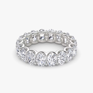 Bague de fiançailles solitaire en diamant de laboratoire taillé sur mesure OEM/ODM en or massif 14K/18K/22K de luxe, largeur de bande 5,3 mm pour femme - Product Image 1
