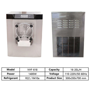 Macchina per Gelato 16-20 L/H, Mantecatore per Gelato Artigianale, Gelatiera Commerciale per Attività, Prezzo per Cono - Product Image 2