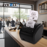 Imprimante de numéro de file d'attente ZYWELL imprimante de reçu thermique 80mm pour imprimante de billets de file d'attente d'ordinateur