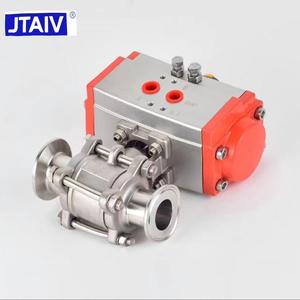 Válvula de Bola Sanitaria Neumática de 2 Vías y 3 Piezas - Product Image 3