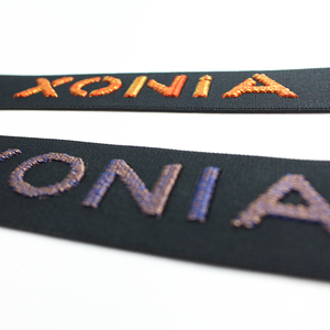 Groothandel Aangepaste Kleur 3d Jacquard Logo Polyester Spandex Elastisch Lint Voor Home Textiel Riem - Product Image 5
