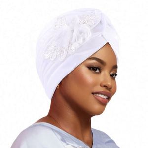 Prix d'usine – Turban multifonction extérieur avec accessoires bijoux, foulards extensibles noués en polyester pour femmes - Product Image 5