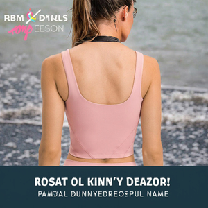 Sujetador deportivo de yoga para mujer TongJoes, con diseño en U, para gimnasio, con almohadillas sin costuras agradable al tacto, logo frontal y sensación de segunda piel. - Product Image 3