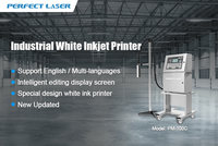 Impresora de Inyección de Tinta Industrial Perfect Laser para Impresión Automática de Logotipos, Fechas, Códigos de Barras en PVC, Vidrio, Metal, Plástico, Blanco, Amarillo, Código de Lote