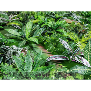 Mur végétal artificiel Shenghong Landscape, fougères 100cm-200cm, décoration extérieure, fleurs en plastique PU, soie douce - Product Image 1