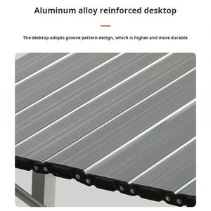 Portable <b>Garden</b> Barbecue Picnic <b>Foldable</b> Camping Aluminum Folding Outdoor Lift <b>Table</b> - Product Image 3