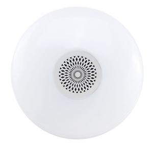 <span class=keywords><strong>Ampoule</strong></span> haut-parleur <span class=keywords><strong>Bluetooth</strong></span> 20W E27 RGB+Blanc, plafonnier <span class=keywords><strong>LED</strong></span> intelligent avec télécommande via application pour la maison - Product Image 2