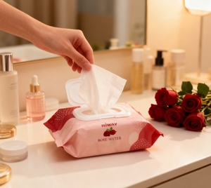 Toallitas Desmaquillantes Eficaces con Ingredientes 100% Naturales de Calidad Superior OEM, Toallitas Faciales Hipoalergénicas para Piel Sensible - Product Image 3
