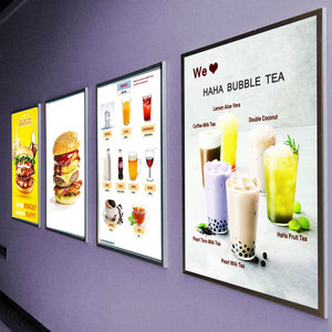 Mỏng A1 QUẢNG CÁO ánh sáng Hộp Panel tường cho nhà hàng <span class=keywords><strong>LED</strong></span> menu A4 kích thước với khung nhôm <span class=keywords><strong>LED</strong></span> hộp đèn - Product Image 2