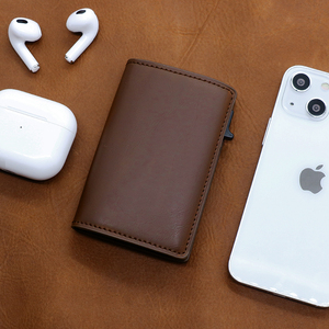 2024 thời trang tối giản Pop Up chủ thẻ Ví da chính hãng cho nam giới - Product Image 4