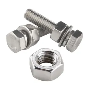 Manufacturing Prices Fasteners Hex Titanium Stainless Steel Screw Bolts And Nuts Set Assortment Kit Manufacturers Nut