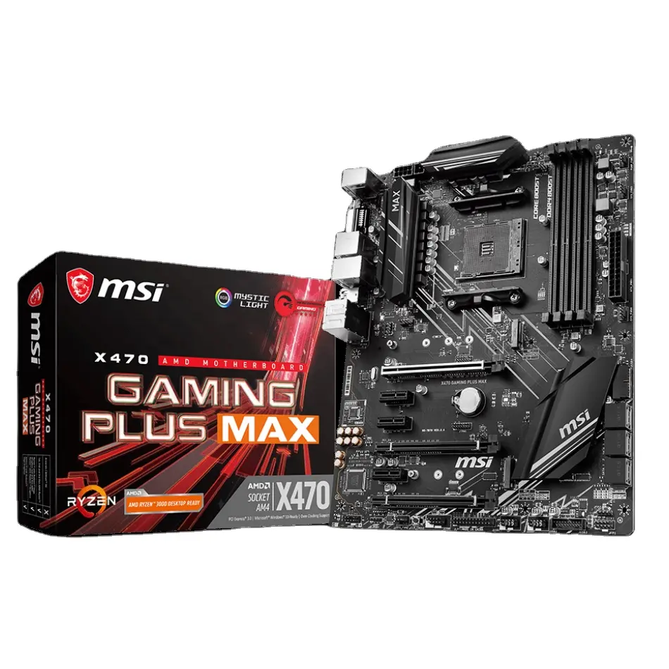 Good Price Motherboard MSI X470 gaming plus max For Gaming Desktop Mainboard x470
