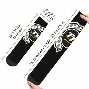 Chaussettes <span class=keywords><strong>de</strong></span> course <span class=keywords><strong>de</strong></span> <span class=keywords><strong>moto</strong></span> personnalisées ODM Isle <span class=keywords><strong>Man</strong></span> TT unisexes, chaussettes <span class=keywords><strong>de</strong></span> course mignonnes, antibactériennes, respirantes, en spandex/polyester/coton - Product Image 3