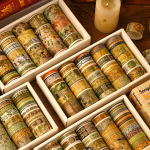 Set de Cintas Decorativas Washi de la Colección Chronicle, 36 Unidades, Estilo Retro, Hecho en China, para Productos Transfronterizos - Product Image 2
