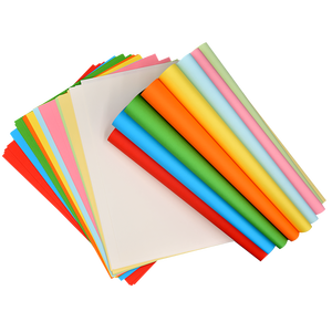 100 fogli 80Gsm doppio lato <span class=keywords><strong>A4</strong></span> colore Origami carta personalizzata formato quadrato carta colorata per stampante da ufficio o fai da te - Product Image 1