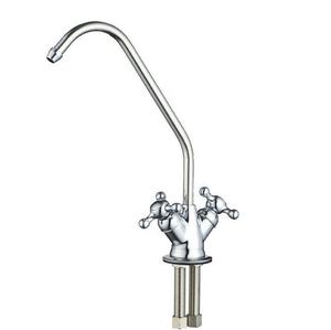 Grifo de agua potable de doble manija, rotación de 360 grados, ósmosis inversa, filtro de agua de 2 vías, grifo de agua Ro plateado - Product Image 5