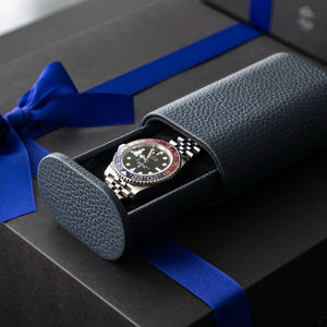 लक्जरी लाल चमड़े घड़ी स्ट्रैप उपहार बॉक्स पैकेजिंग पोर्टेबल खाली यात्रा एकल आयोजक घड़ी बॉक्स के साथ मामले - Product Image 5