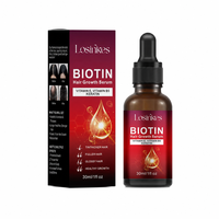 Sérum Capillaire Fortifiant à la Biotine et Vitamine C Naturelle pour la Croissance Rapide des Cheveux Noirs – Huile Réparatrice pour le Cuir Chevelu – Offre Spéciale