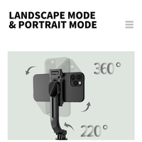 Trípode Selfie Stick L13 de Acero Inoxidable, 1130 mm, Plegable, Giratorio, Estructura Profesional para Fotografía con Teléfono Móvil