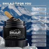Résine de Shilajit 50g, Acide Brun, Acide Humique Noir, OEM, Résine de Shilajit Himalayenne Biologique la Plus Pure