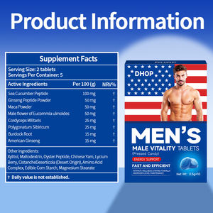 Comprimés de vitalité masculine de haute qualité OEM, comprimés de santé à base de plantes, pilule bleue à action rapide et fournissant de l'énergie, complément alimentaire pour hommes - Product Image 6