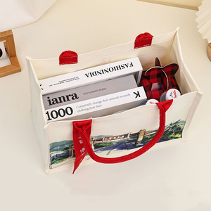 Borsa Tote in Tela con Logo Personalizzato, Shopper 3D con Manico a Nastro <span class=keywords><strong>per</strong></span> Promozione Universitaria e Aziendale - Product Image 6