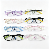 Gafas Ópticas para Niños CF-89003, Anti Luz Azul, Control de Miopía, Montura Ligera de TR90, Almohadillas Nasales de Silicona Suave, Lentes TAC, Escolares