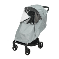 Vente en gros usine : Housse de protection transparente imperméable et coupe-vent avec fermeture éclair pour poussette de bébé